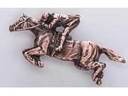 Copper ~ Horse Jumping With Rider ~ Lapel Pin Brooch ~ MC136