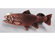 Copper ~ Brook Trout Large ~ Lapel Pin Brooch ~ FC006A