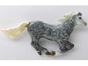 Painted ~ Horse Galloping ~ Lapel Pin Brooch ~ MP132C