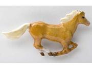 Painted ~ Horse Galloping ~ Lapel Pin Brooch ~ MP132E