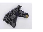 Painted ~ Arabian Stallion Head ~ Black ~ Lapel Pin Brooch ~ MP140A