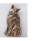 Copper ~ Cat Sitting ~ Lapel Pin Brooch ~ CC001
