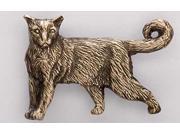 Copper ~ Cat Standing ~ Lapel Pin Brooch ~ CC009