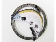 Painted ~ Chinook Ocean Salmon Leaping ~ Holiday Ornament ~ FP043ORA