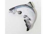 Painted ~ Premium Chinook Salmon Leaping Left ~ Lapel Pin Brooch ~ FP043PR