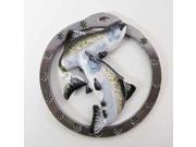 Painted ~ Coho Pair ~ Holiday Ornament ~ FP045OR