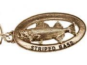 Pewter ~ Striped Bass Keychain ~ SK051