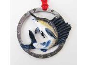Painted ~ Sailfish ~ Holiday Ornament ~ SP003OR
