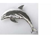 Pewter ~ Bottle~Nosed Dolphin ~ Lapel Pin Brooch ~ M062