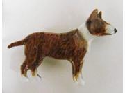 Painted ~ Full Body Bull Terrier ~ Lapel Pin Brooch ~ DP340F