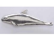 Pewter ~ Pacific White~Sided Dolphin ~ Lapel Pin Brooch ~ M064