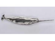 Pewter ~ Narwhale ~ Lapel Pin Brooch ~ M068