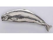 Pewter ~ Beluga Whale ~ Lapel Pin Brooch ~ M076