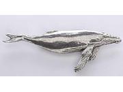 Pewter ~ Humpback Whale ~ Lapel Pin Brooch ~ M085