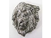 Pewter ~ Premium Lion Head ~ Lapel Pin Brooch ~ M102PR