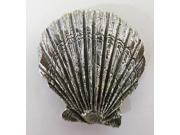 Pewter ~ Scallop Shell ~ Lapel Pin Brooch ~ A163