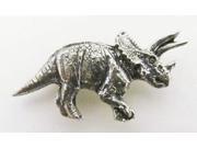 Pewter ~ Triceratops ~ Lapel Pin Brooch ~ A184