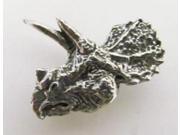 Pewter ~ Triceratops Head ~ Lapel Pin Brooch ~ A187