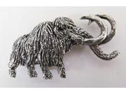 Pewter ~ Premium Wooly Mammoth ~ Lapel Pin Brooch ~ A200PR