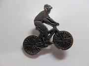 Pewter ~ Bicycler ~ Lapel Pin Brooch ~ A242