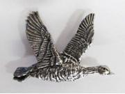 Pewter ~ White Fronted Goose ~ Lapel Pin Brooch ~ B002A