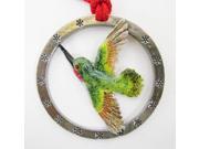 Painted ~ Hummingbird ~ Green ~ Holiday Ornament ~ BP104ORA