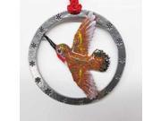 Painted ~ Hummingbird Brown ~ Holiday Ornament ~ BP104ORB