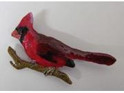 Painted ~ Premium Cardinal On Branch ~ Lapel Pin Brooch ~ BP105PR
