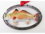 Painted ~ Redfish ~ Holiday Ornament ~ SP030OR
