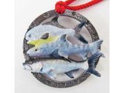 Painted ~ Slam Bonefish Tarpon Permit ~ Holiday Ornament ~ SP035OR