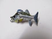 Painted ~ Striped Bass Skeleton Fish ~ Lapel Pin Brooch ~ SP146