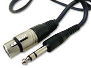 Nexhi® 10FT Audio Cable Female XLR to 1 4 inch Stereo Plug