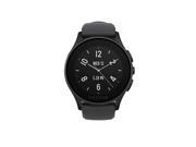 Vector L1 10 003 Luna Smart Watch Flat Black with Black Silicone Strap and 30 Day Battery life Black