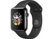 Apple - Apple Watch Series 2 42mm Space Black Stainless Steel Case - Space Black Stainless Steel Smart Smartwatch for iPhone