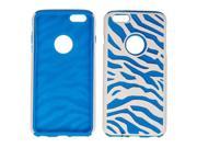 Cell Armor Novelty Protector Case for Apple iPhone 6 Plus Blue Zebra on White