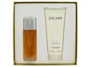ESCAPE by Calvin Klein for Women Gift Set 3.4 oz Eau De Parfum Spray 6.7 oz Body Lotion