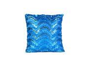 Wave Sequin Design Cushion Cover Filler