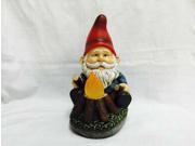 Gnome Sitting By Glowing Campfire Solar LED