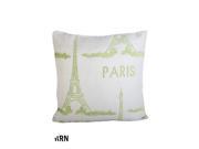 Paris Eifel Tower Print Cushion And Filler