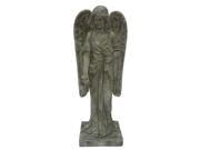 Angel Standing Holds Flowers Statue