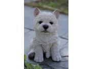 Pet Pals White Terrier Puppy Statue