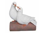 Two Doves On Log Statue