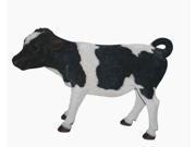 Cow Standing Black White Statue