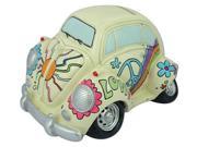 Warren Stratford Hippie Dayz Money Bank Love Bug Car Creamy White