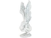 Crouching Angel with Wings Up Figurine