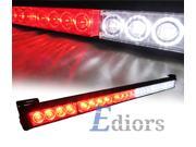 Ediors 27 24 LED 13 Flashing Strobing Mode Emergency Warning Traffic Advisor Vehicle Hazard Strobe Light Bar Kits Red White