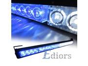 Ediors 27 24 LED 13 Flashing Strobing Mode Emergency Warning Traffic Advisor Vehicle Hazard Strobe Light Bar Kits Blue White