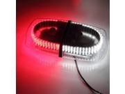 Ediors High Power Red White Low Enforcement Vehicle Emergency Hazard Warning 240 LED Magnetic Base