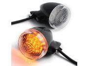 Ediors 2x Custom 18 Amber LED Black Amber Turn Signal Light Blinker