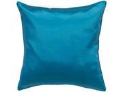 Avarada Solid Throw Pillow Cover Decorative Sofa Couch Cushion Cover Zippered 16x16 Inch 40x40 cm Blue